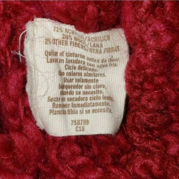 Decree XL short sleeve red/pink open Cardigan - Picture 4 of 5